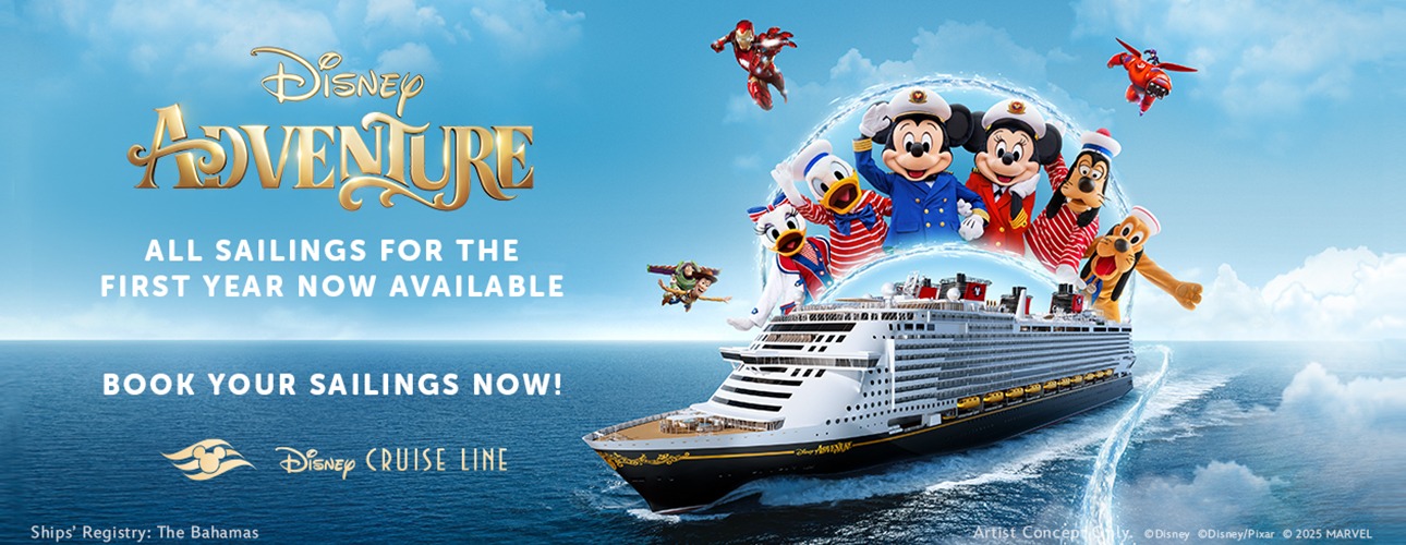 CX Singapore “Disney Cruise (Disney Adventure)” 3/4 Nights Fly Cruise Package 2026